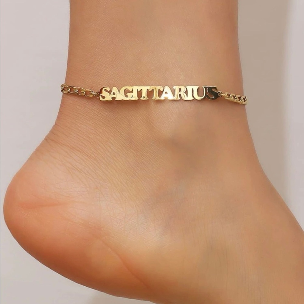 Sagittarius Zodiac Sign Anklet